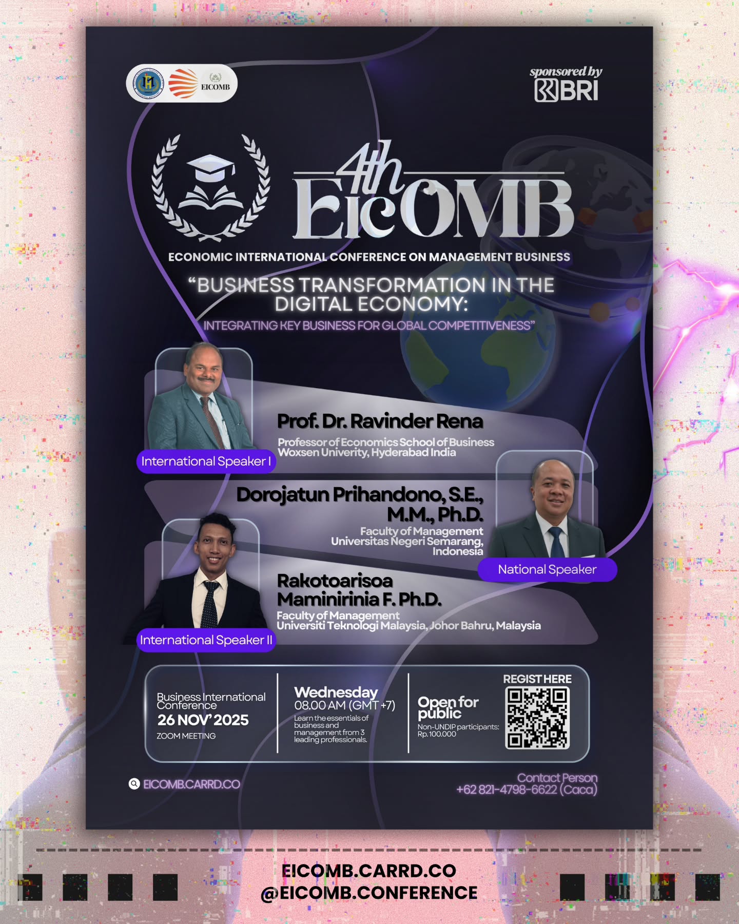4rd Economic International Conference On Management and Business (EICOMB)