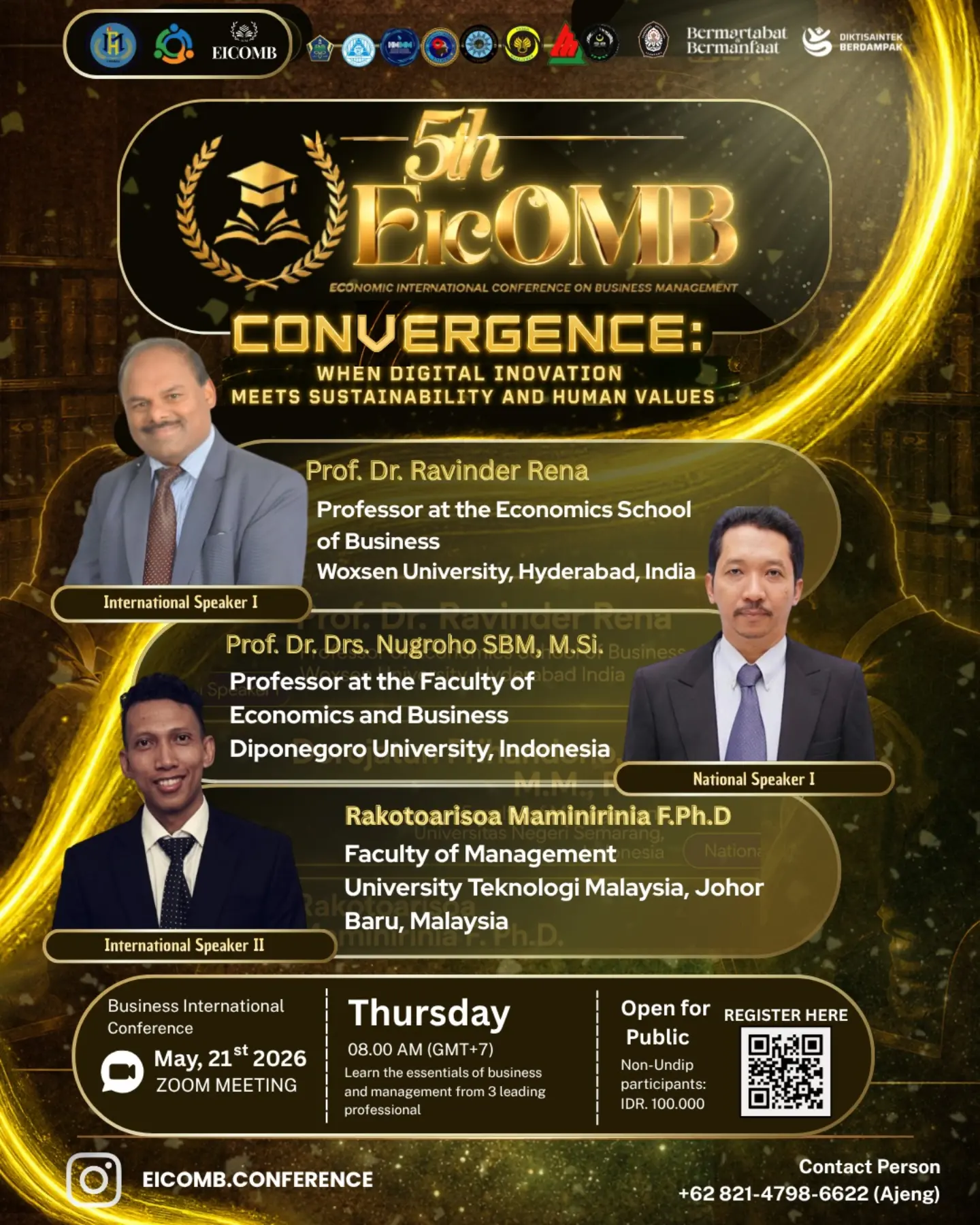 5rd Economic International Conference On Management and Business (EICOMB)